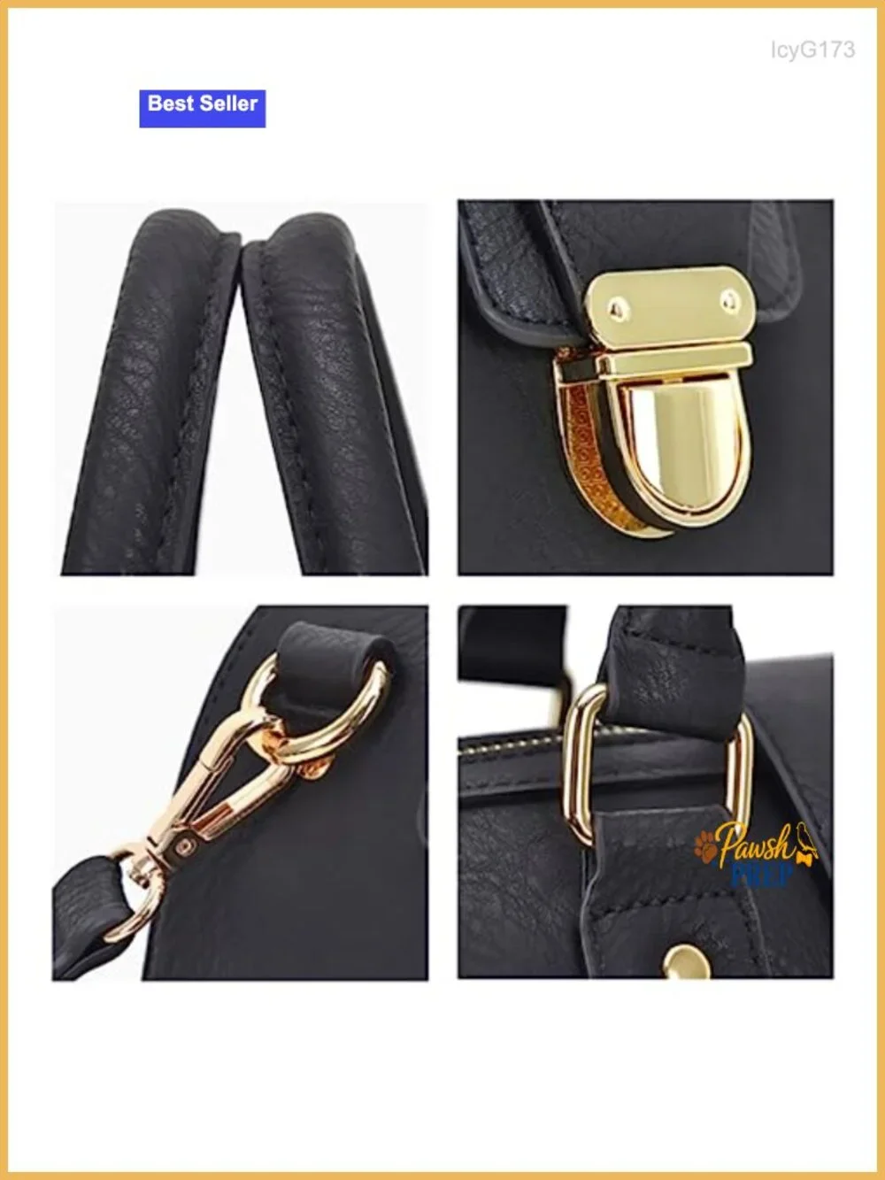 Vegan Leather Satchel Purse Top Handle Shoulder Bag Work Tote